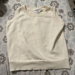 Andrea Jovine Off-White Knit Sleeveless Tank